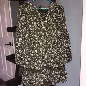 A-line woven boho style dress